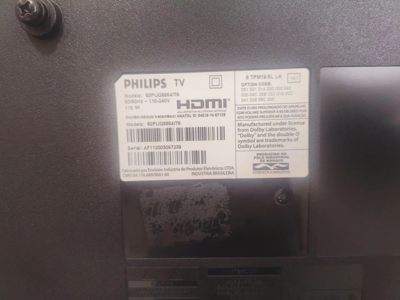 TV PHILIPS 50PUG6654/78 COM DEFEITO  - Foto 2