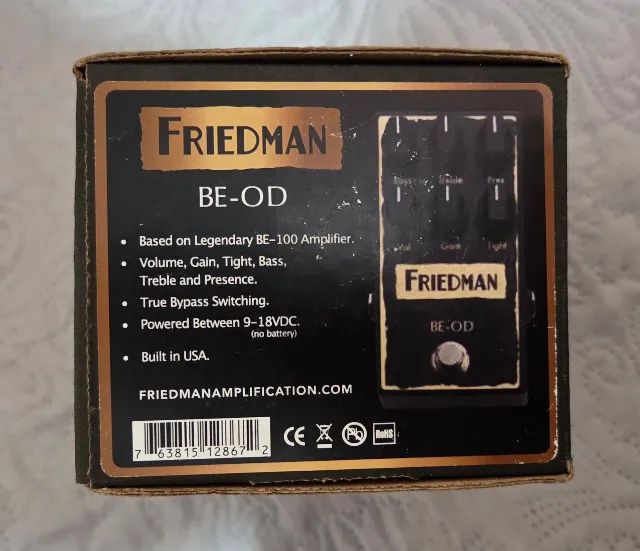 Pedal Friedman Be Od Overdrive - Foto 2
