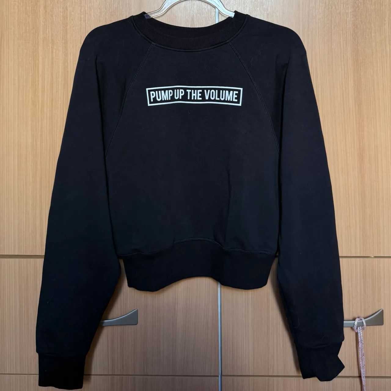 Moletom Cropped Preto P