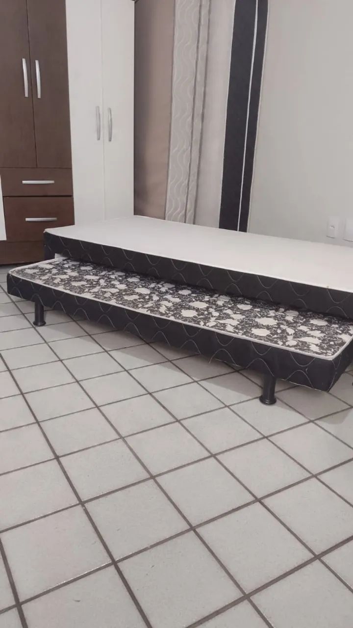 Cama Solteiro com Colchão conjugado