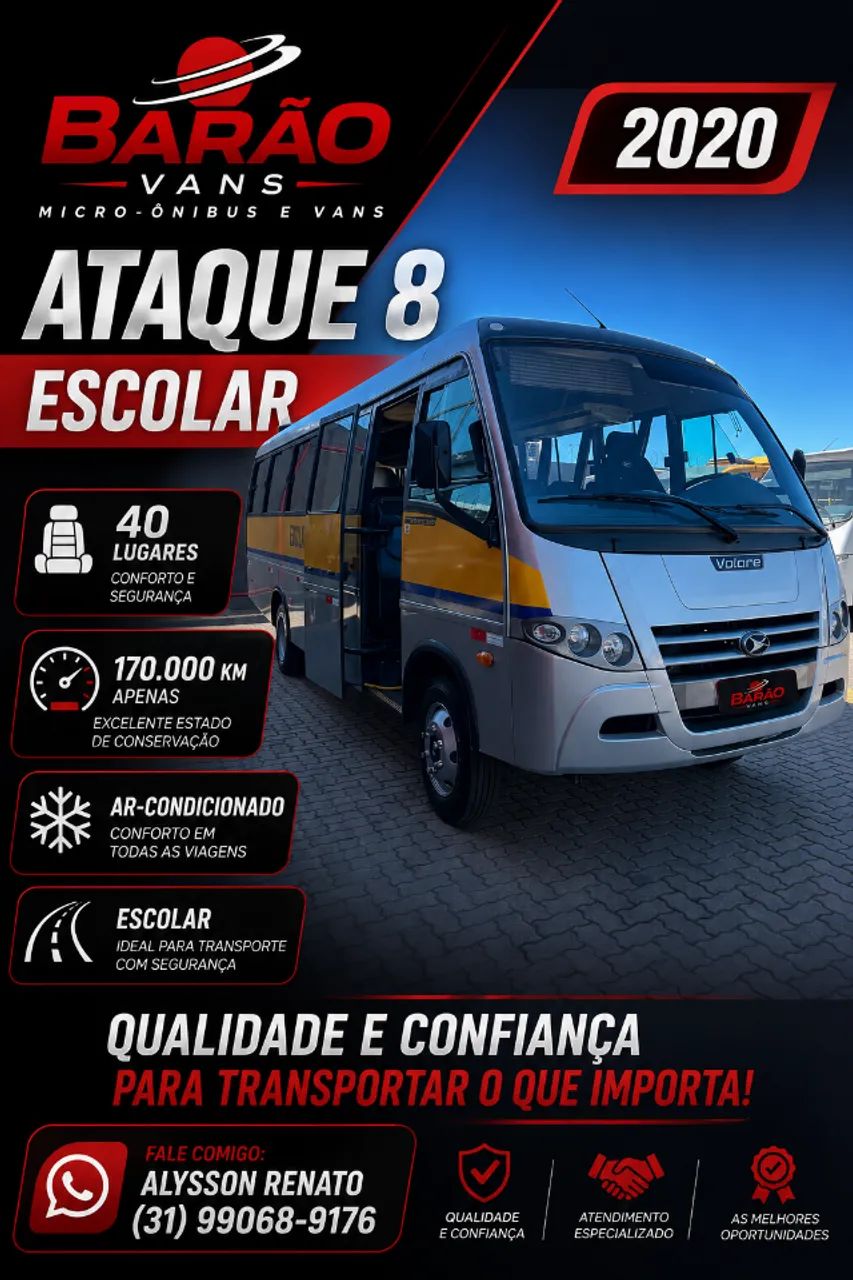 VOLARE ATTACK 8 ESCOLAR 40 LUGARES 2020