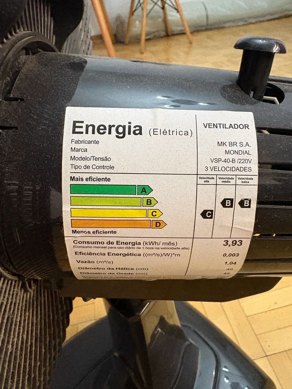 Ventilador Mondial