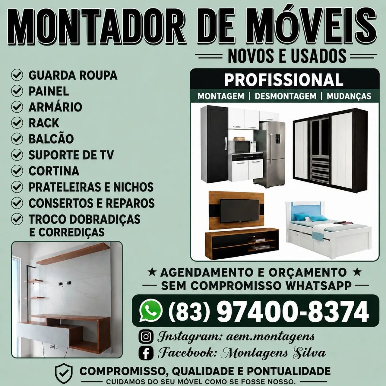 *Montador de Móveis* Estou Disponível*