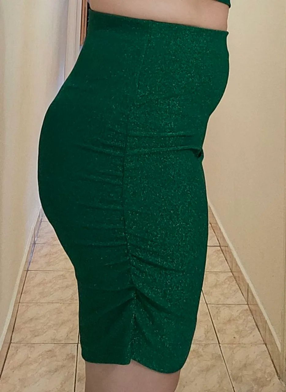 Conjunto justo Dimy verde lurex - Foto 5
