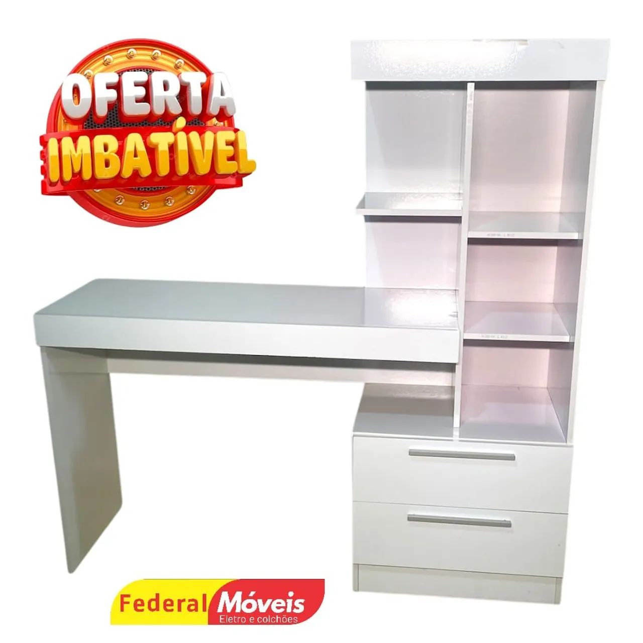 Escrivaninha Office Notável c/ 2 Gavetas - Temos Crediário 