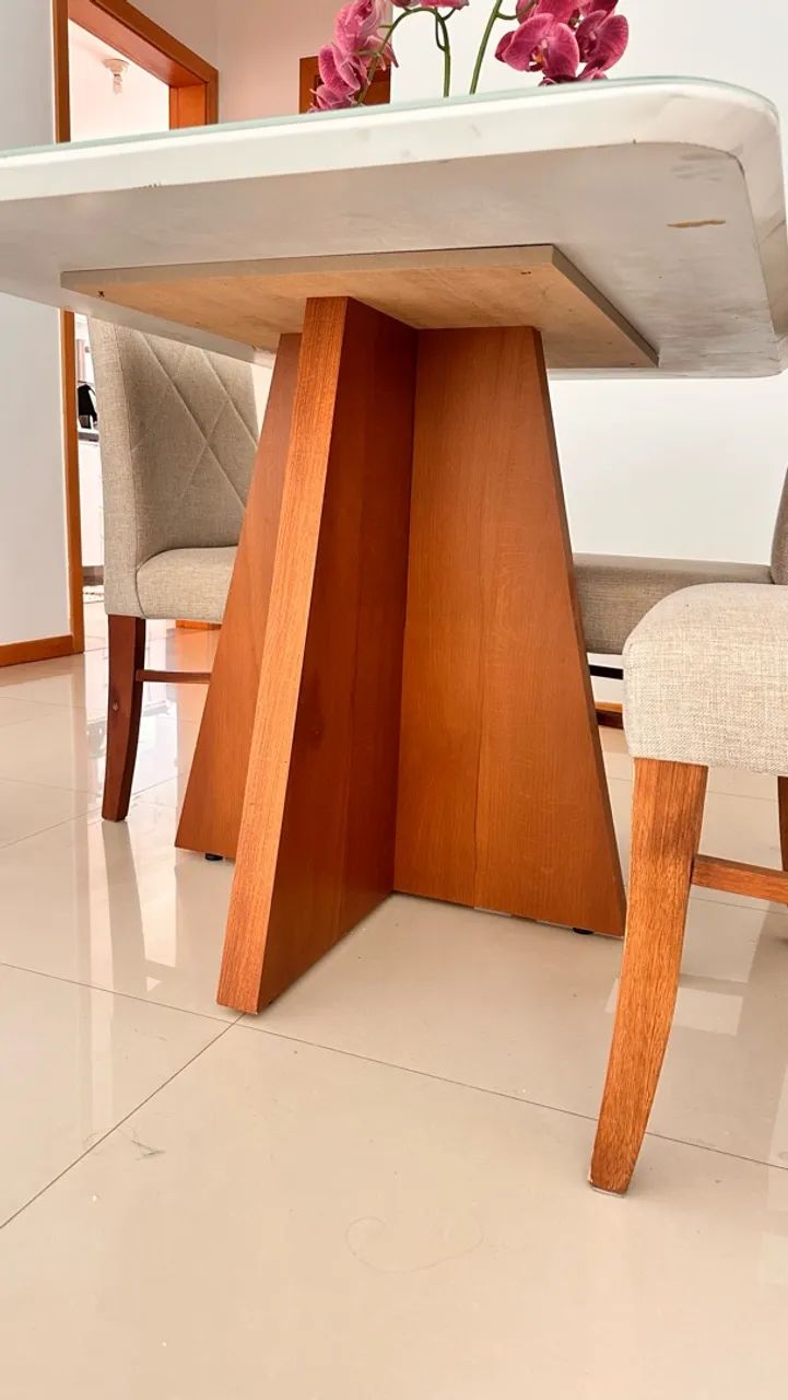 Conjunto mesa (1,20 X 90)  com 4 cadeiras  - Foto 4