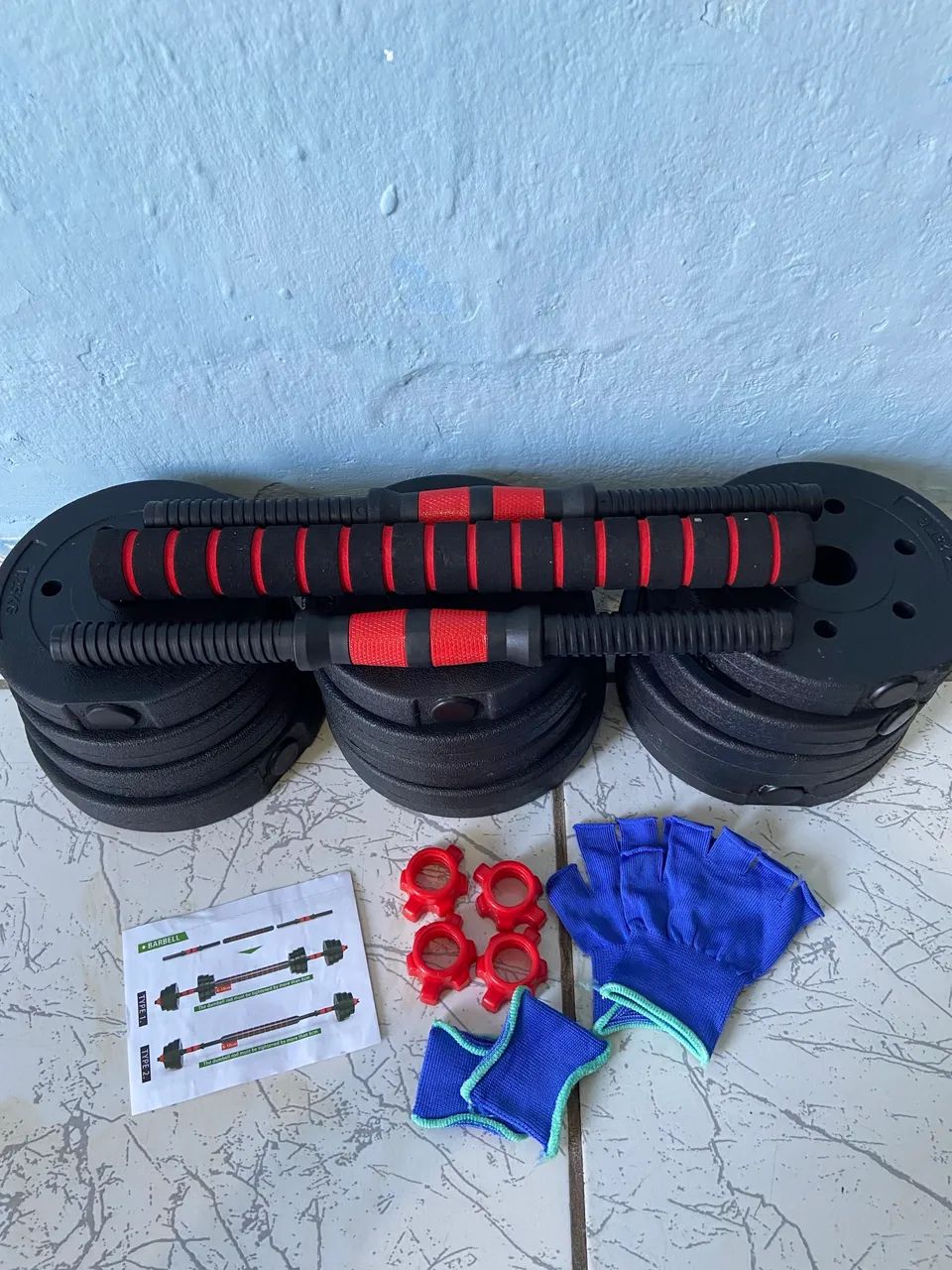 Kit Halteres + Barra 2 Em 1 - Foto 3
