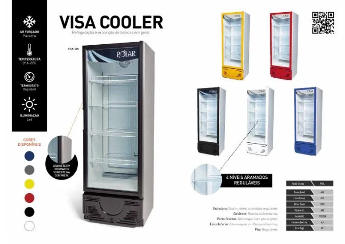 Visa cooler freezer 01 porta - Foto 2