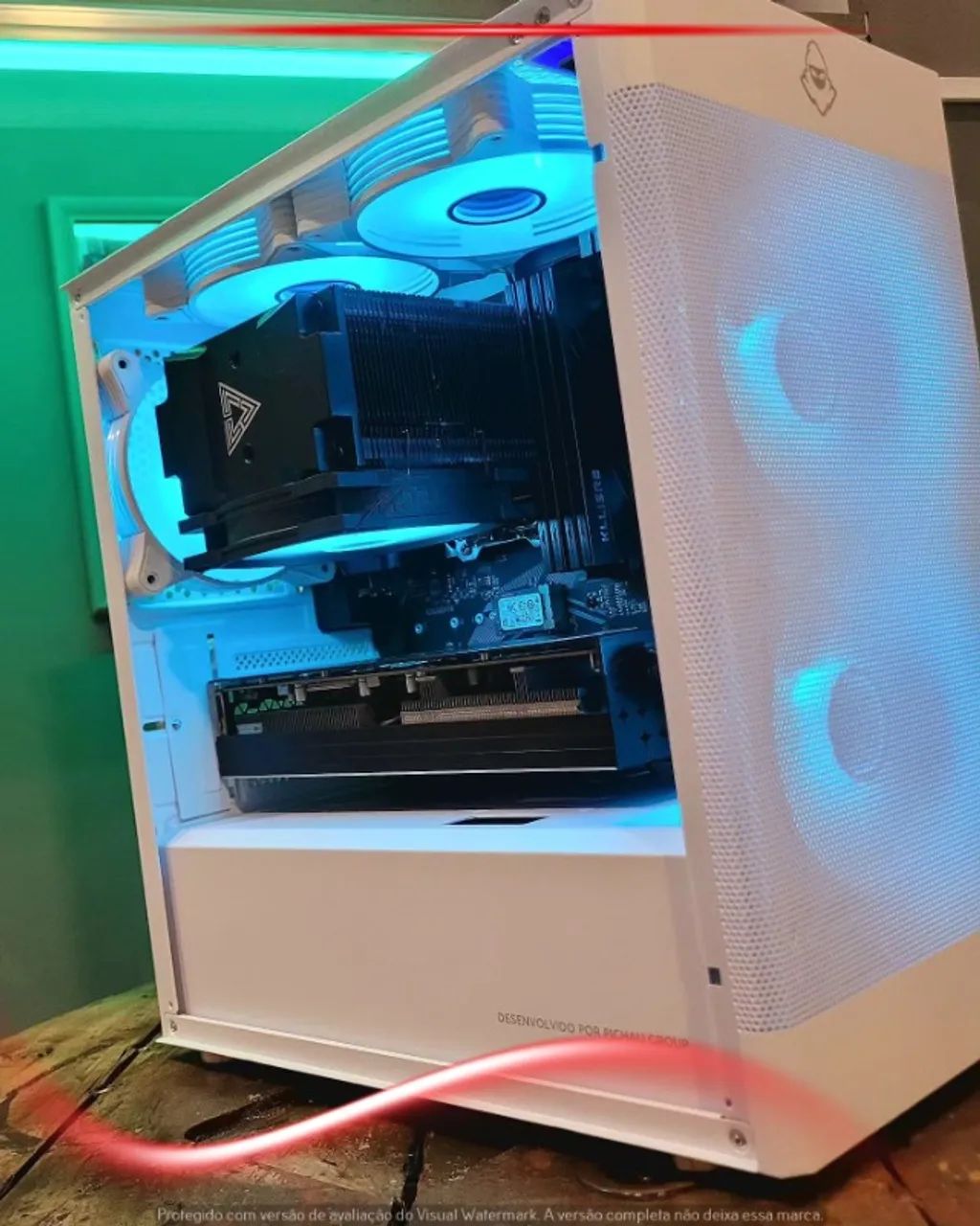 Setup R5 3600, RX 5700 XT 8GB, 32GB RAM, Aorus B550M, NVMe 256GB, Gabinete Mancer - Foto 6