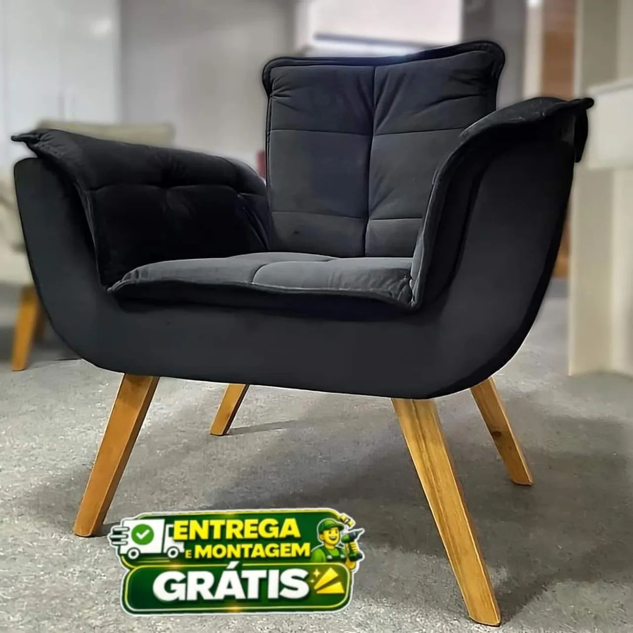 Poltrona opala - Preto 