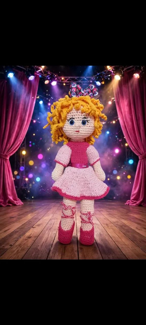 Boneca amigurumi 