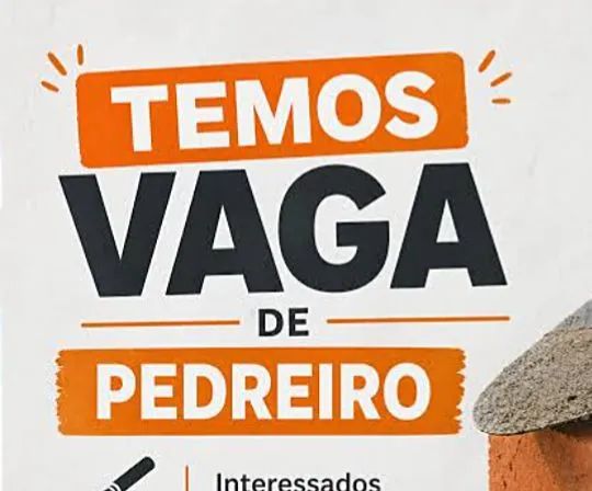 Vaga para pedreiro 