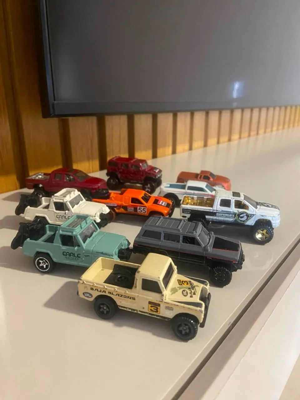 lote de caminhonetes hot wheels