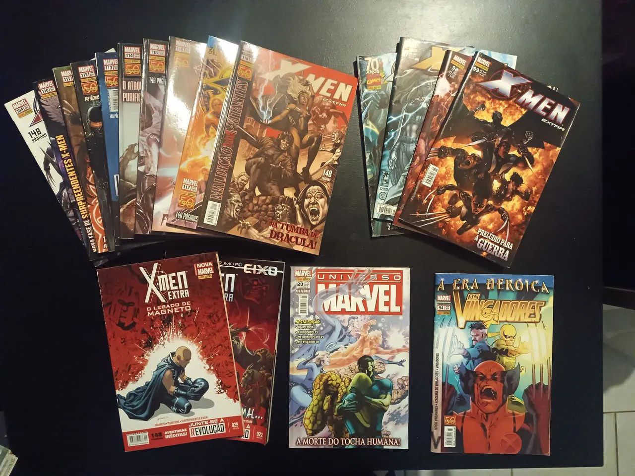 Lote de HQs Marvel - X-men extra, Vingadores, Universo Marvel, X
