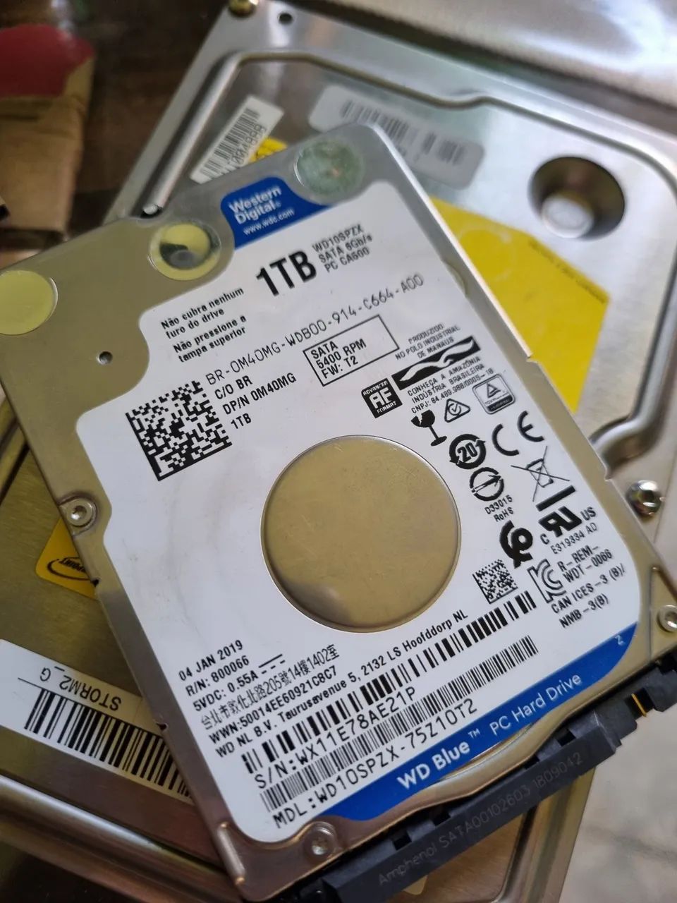Hd WD BLUE 1tb pouquíssimo usado