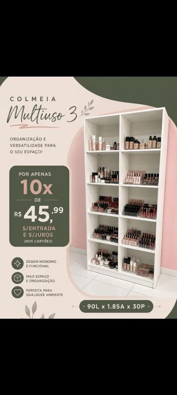 Estante multiuso em mdf