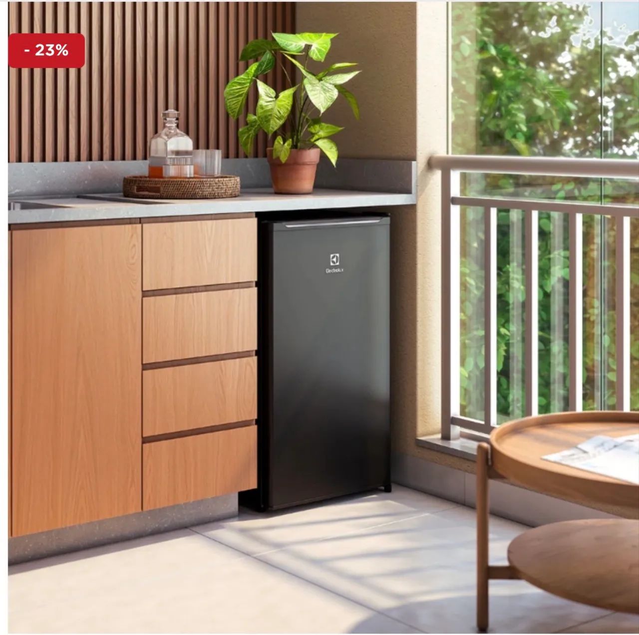 Frigobar 90 Litros Efficient EM90B 220V Preto - Electrolux - Foto 5