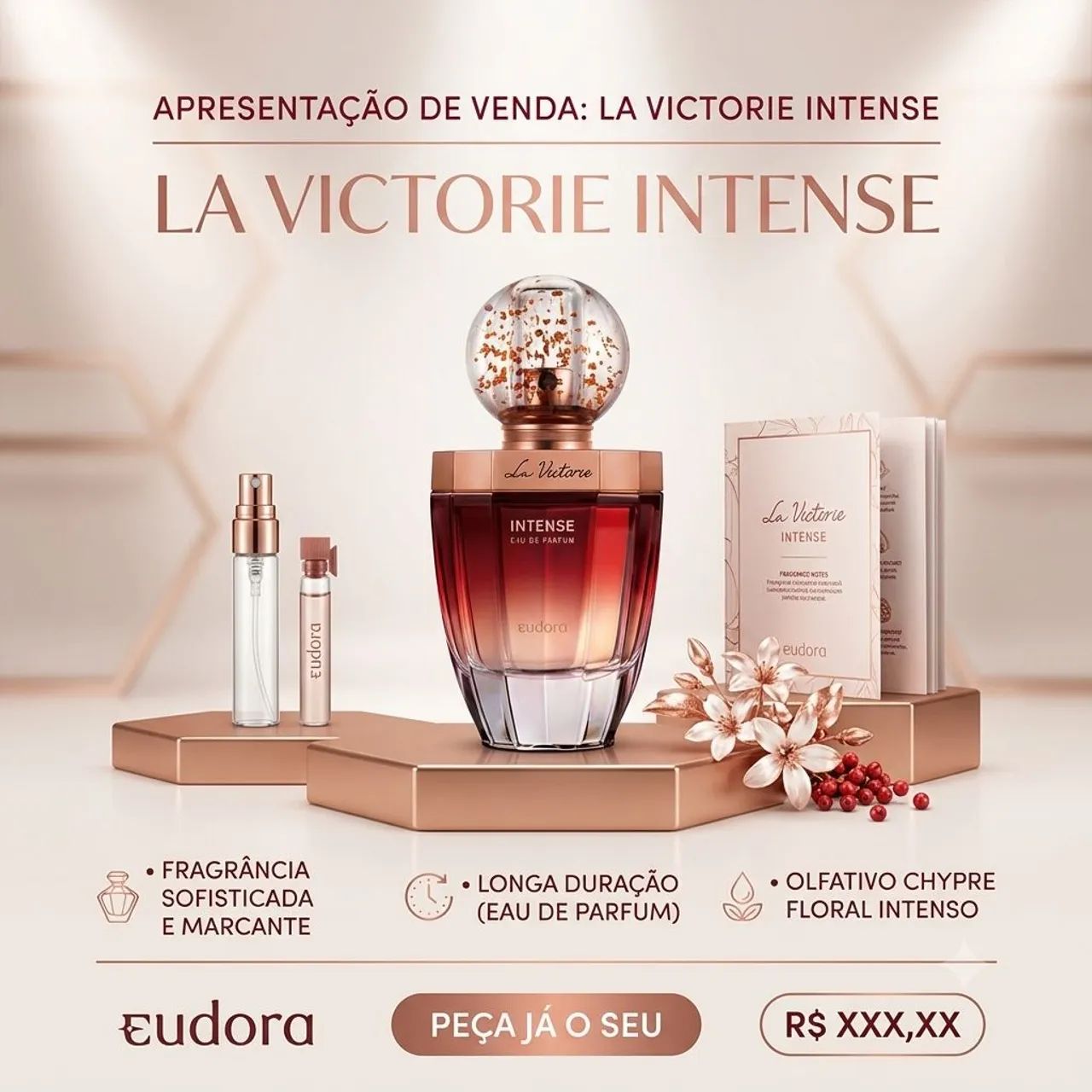 Perfume La Victorie Intense Eudora 75 ml Eau de Parfum - Foto 3