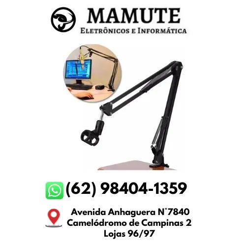 Suporte Articulado Para Microfone de Mesa Braço Articulado