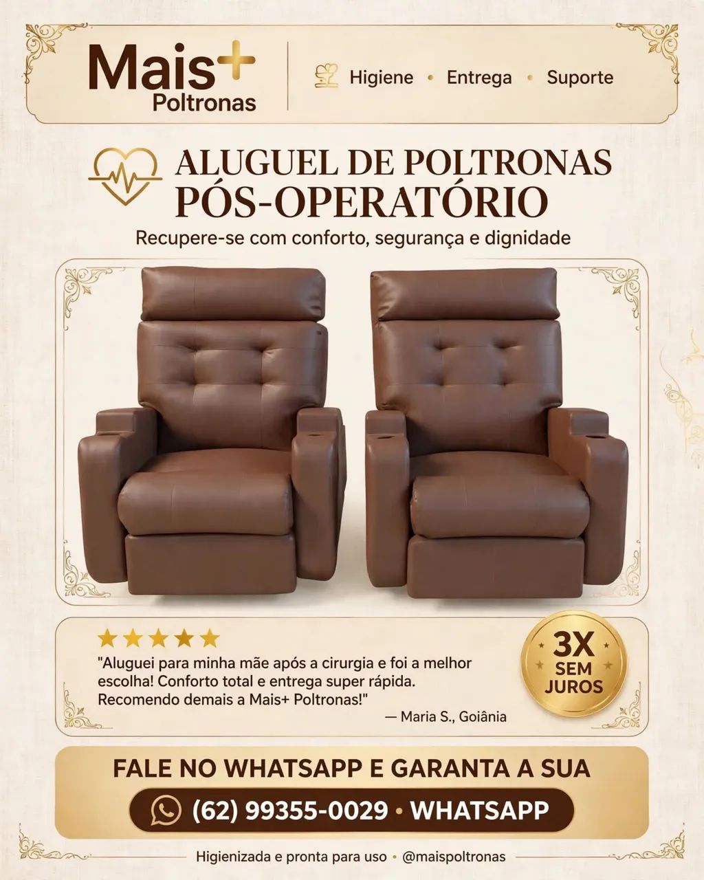 Poltronas para alugar