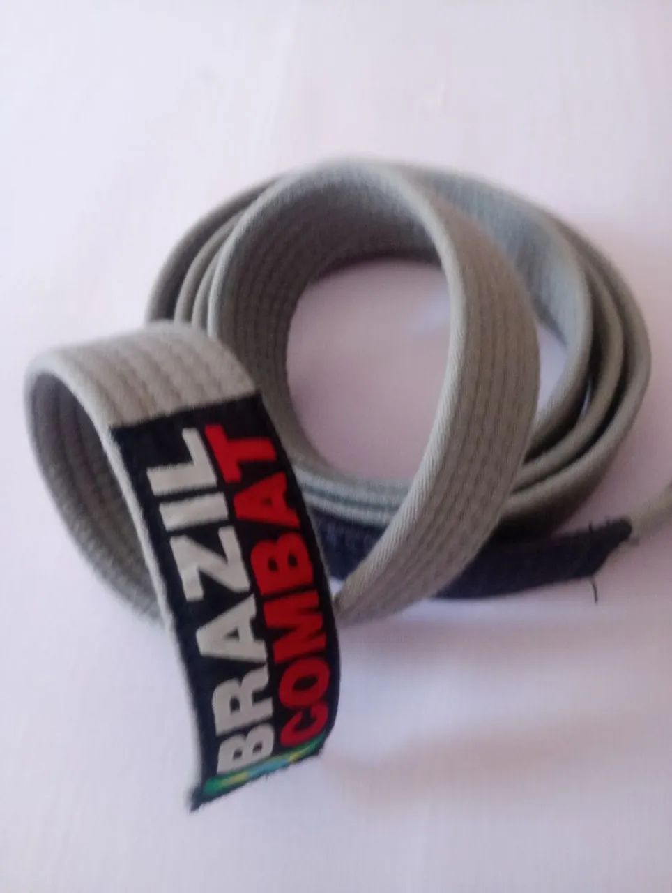 Faixa jujitsu cinza lisa M1 - Foto 5