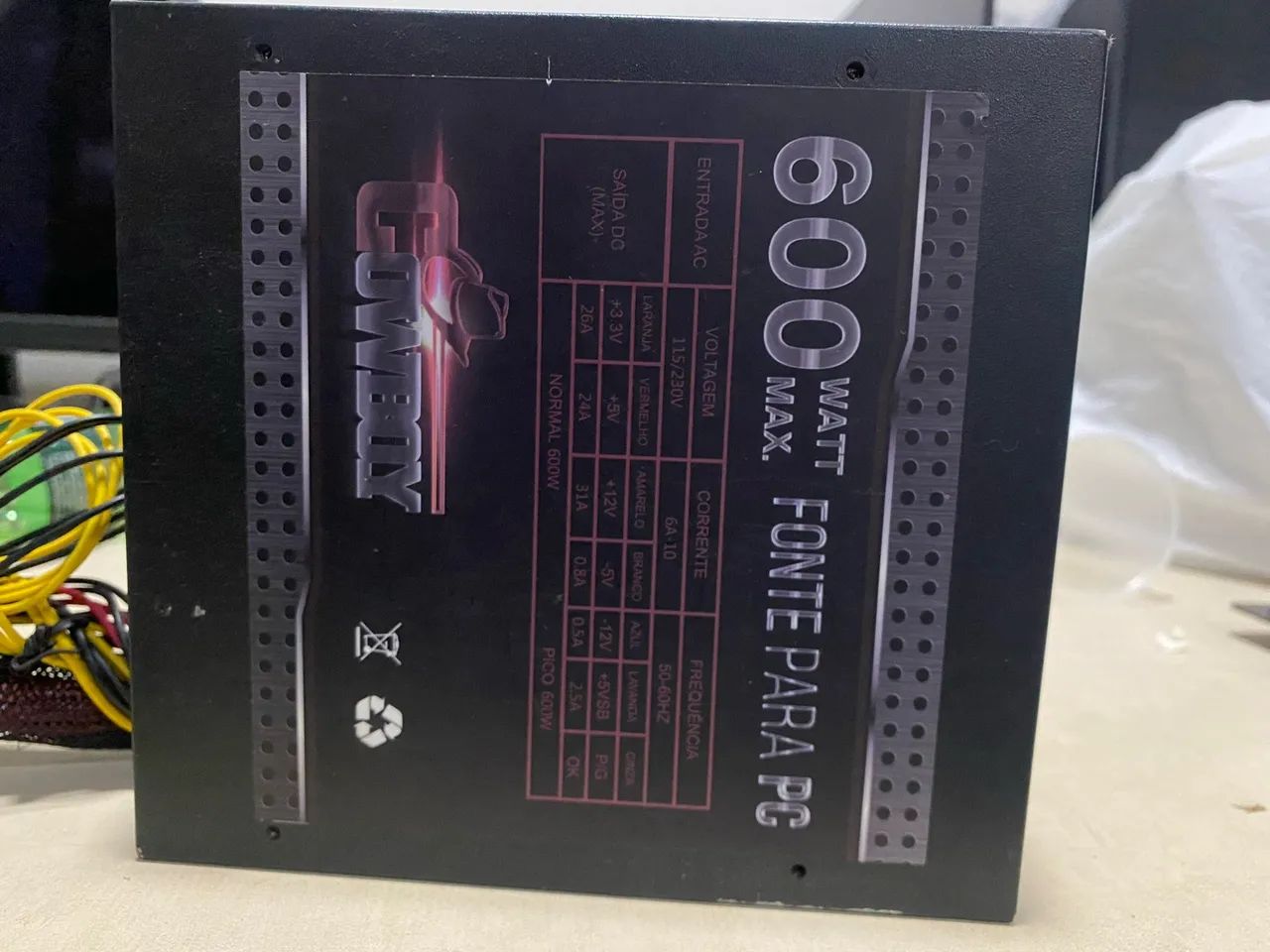 FONTE GAMER COWBOY 600W - Foto 2