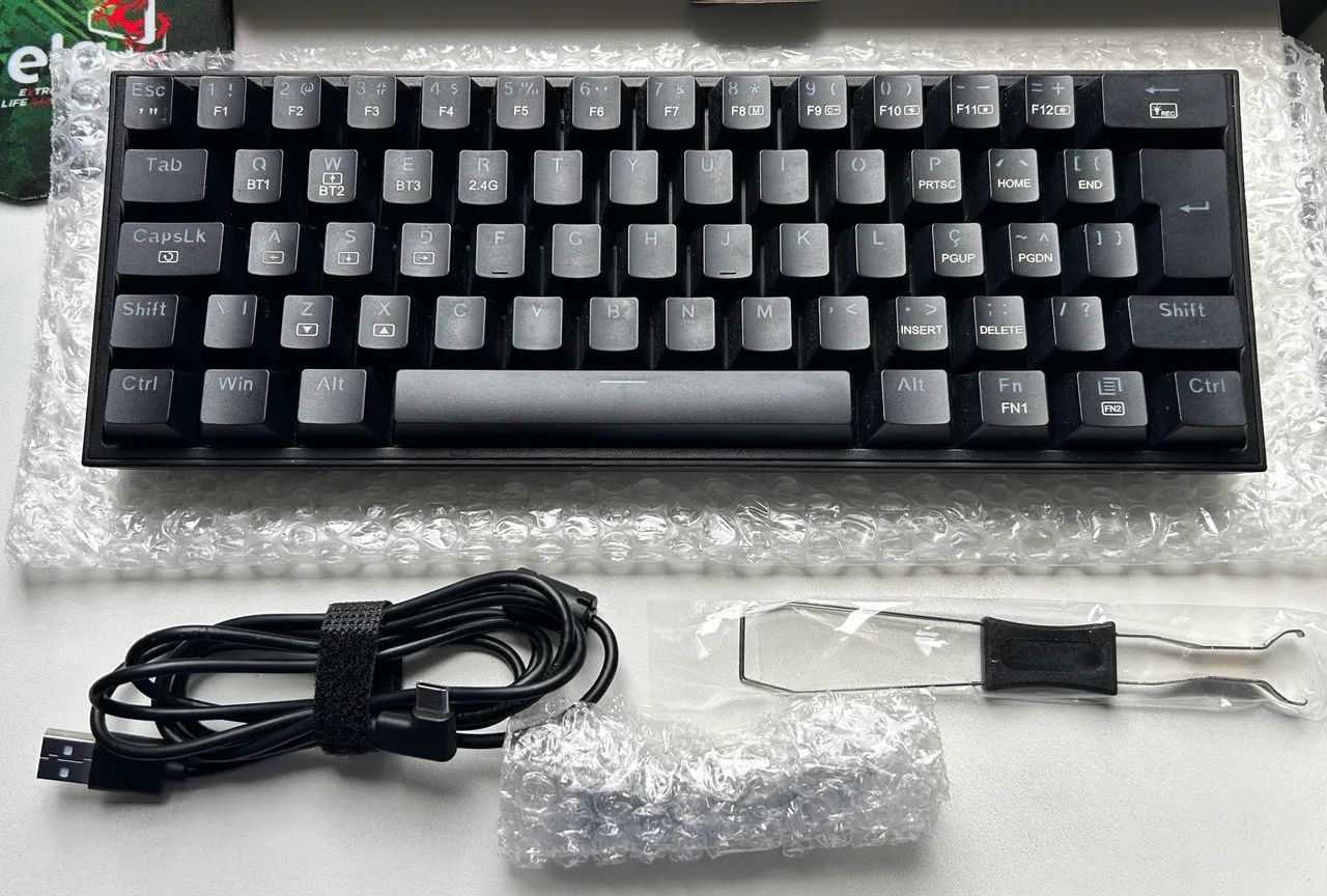 Kit headset e teclado mecânico Redragon - Foto 4