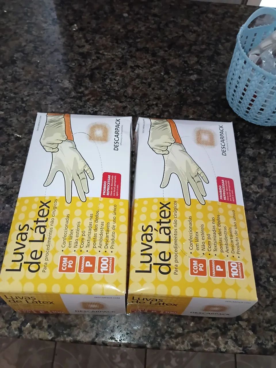 Luva de látex 