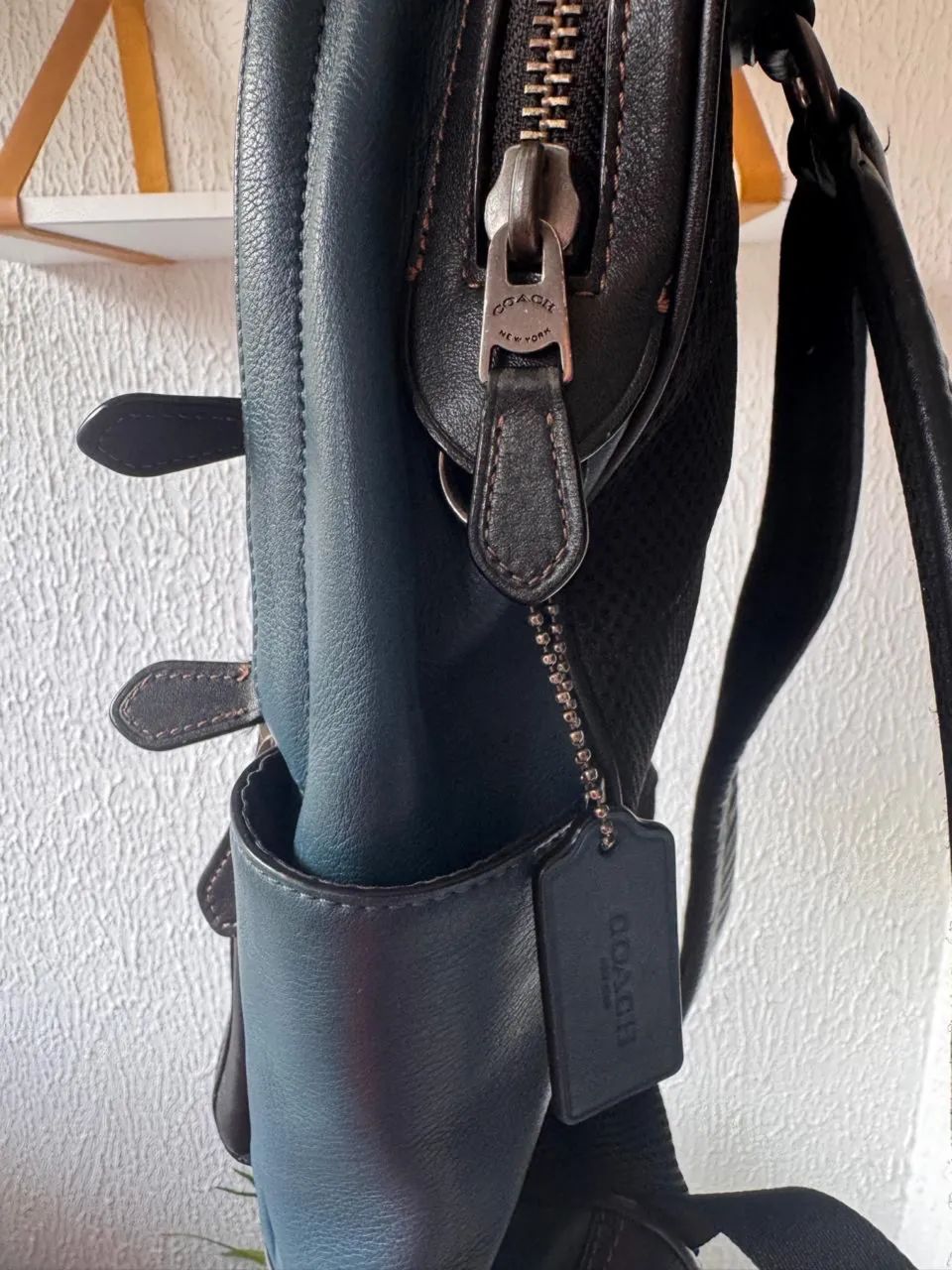 Mochila Couro Legítimo Coach Nova York  - Foto 6