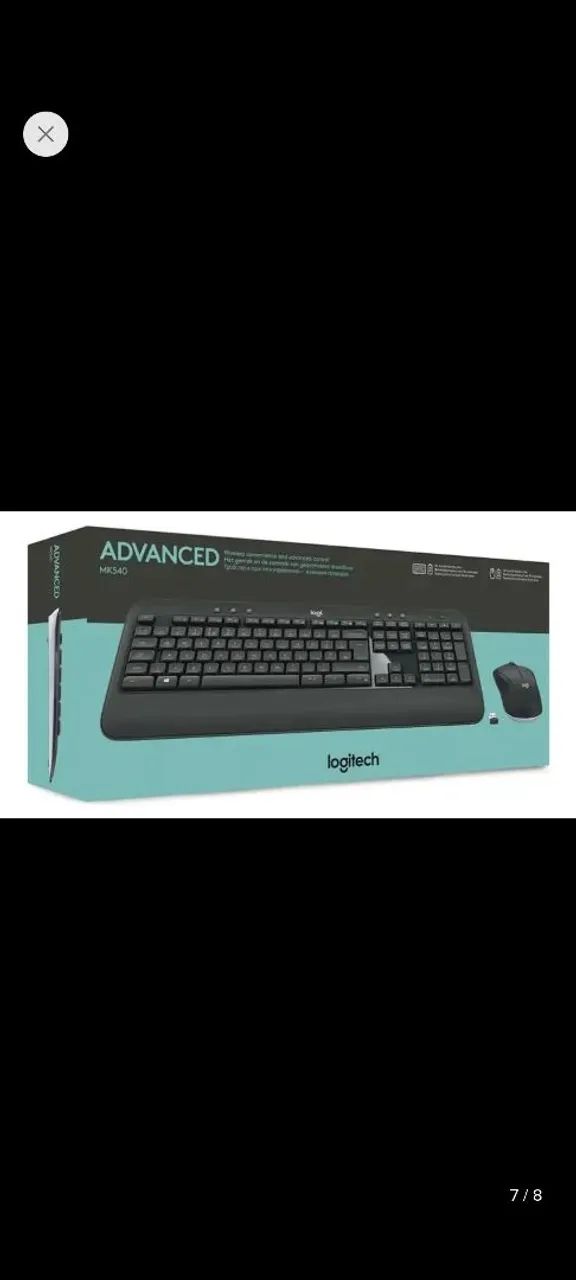 Kit teclado e mouse Logitech wireless 