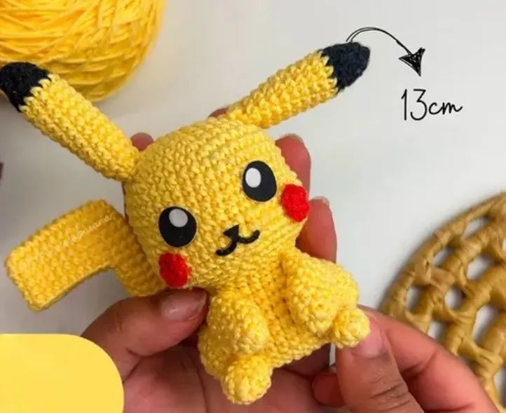 Pikachu Pokémon Amigurumi Chibi Funko Anime Personalizado Artesanal  - Foto 6