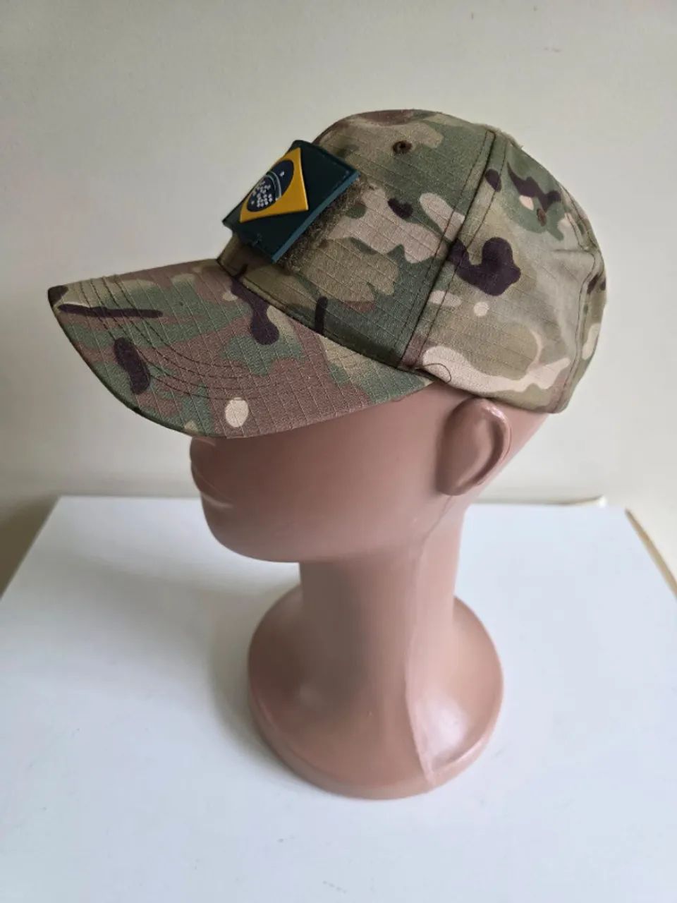Boné Camuflado com Patch Bandeira do Brasil Premium Ajustável NOVO - Foto 3