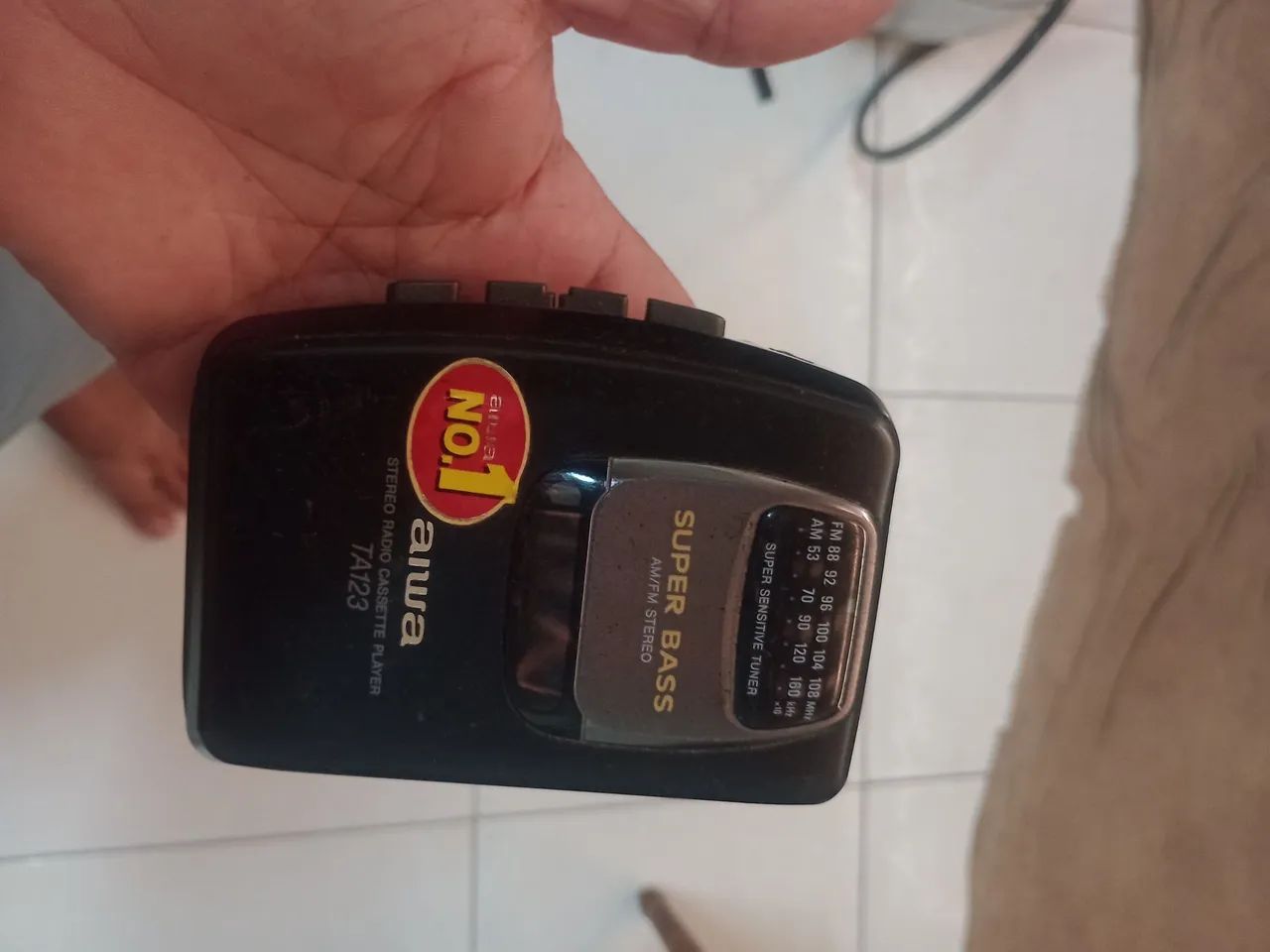Walkemem Aiwa funcionando 