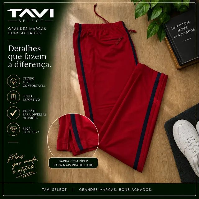 Calça GAP Esportiva Vermelha - Foto 3