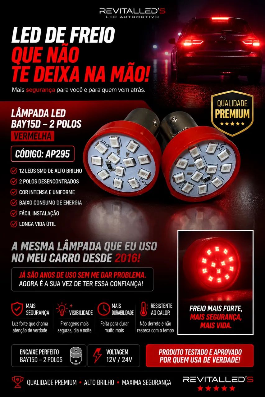 Lâmpada Super Led Freio