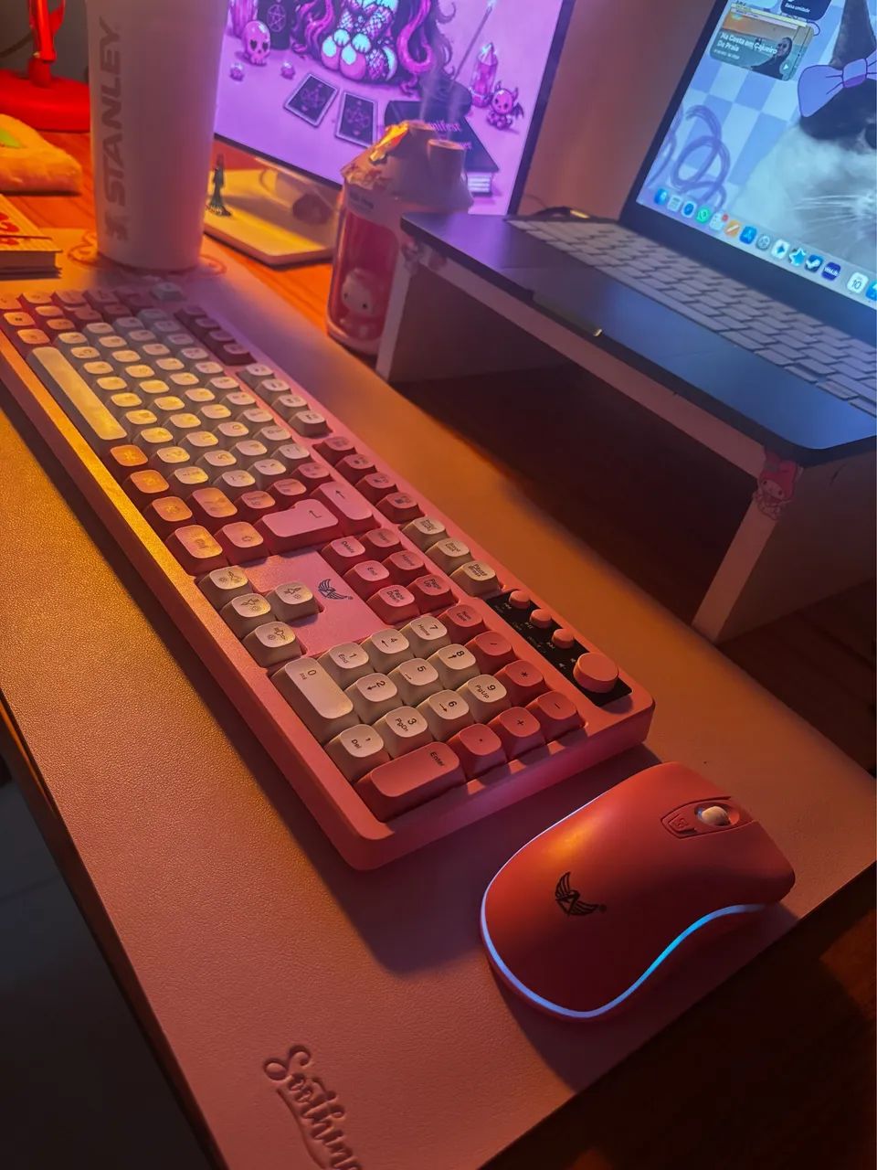 Teclado + mouse sem fio 