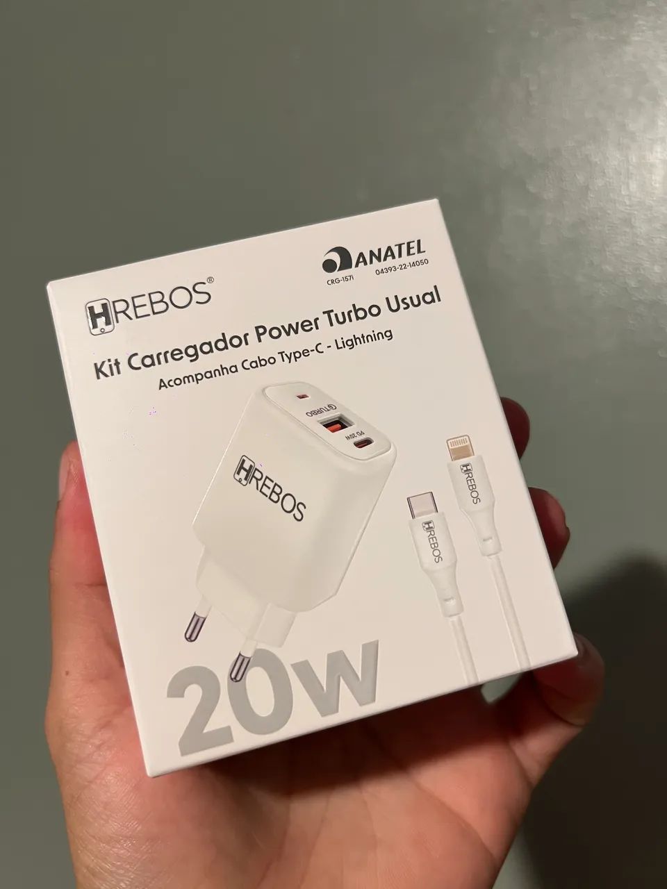 Kit carregador iPhone turbo 
