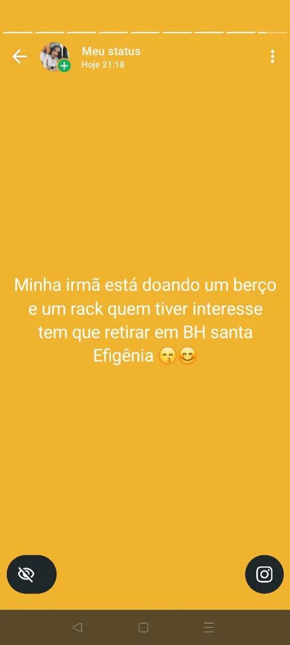 Doando berço e rack 