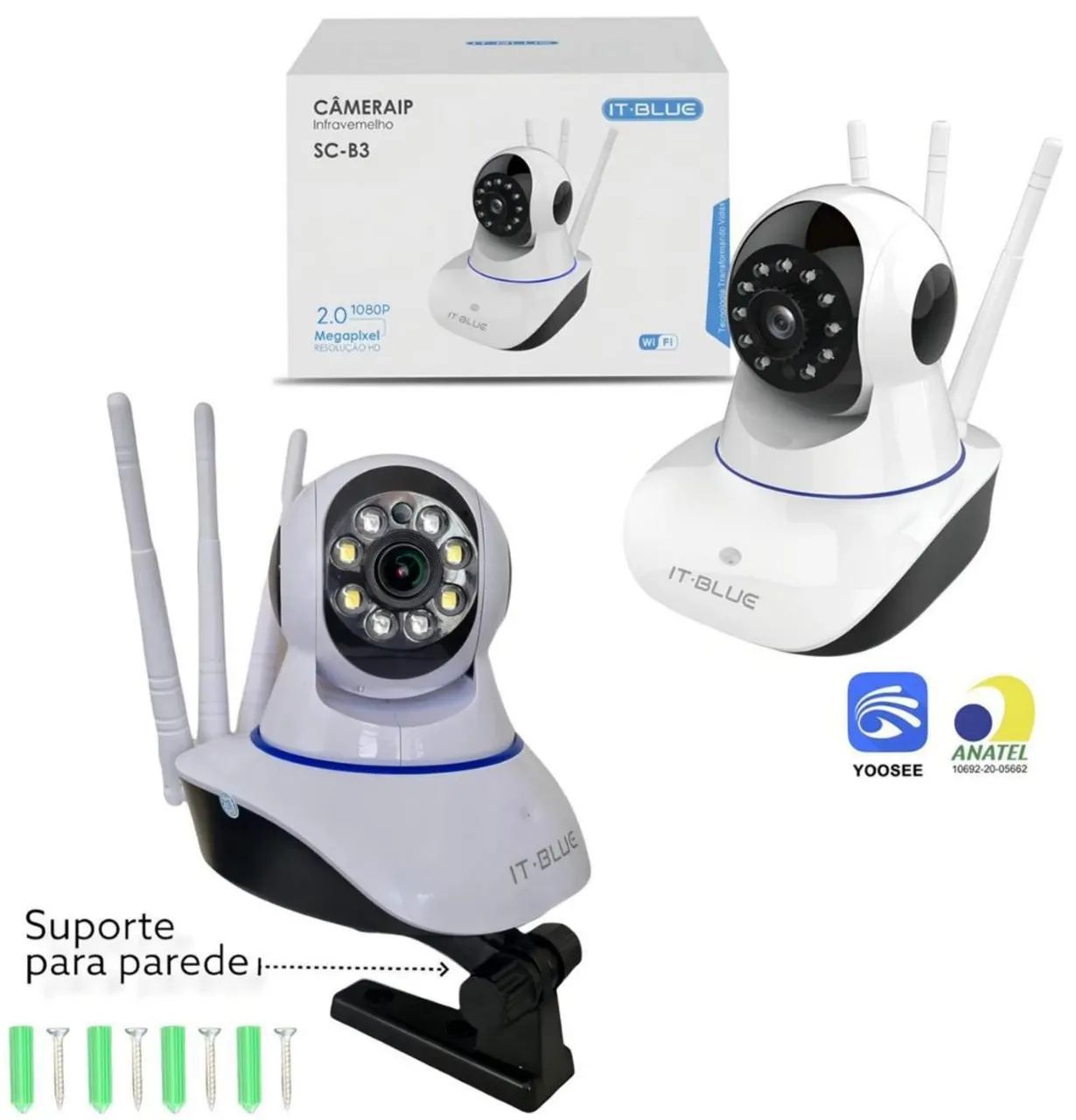 Câmera Babá Eletrônica Smart WiFi IT BLUE  SC-B15 HD.<br><br>*? R$95,00 ?*