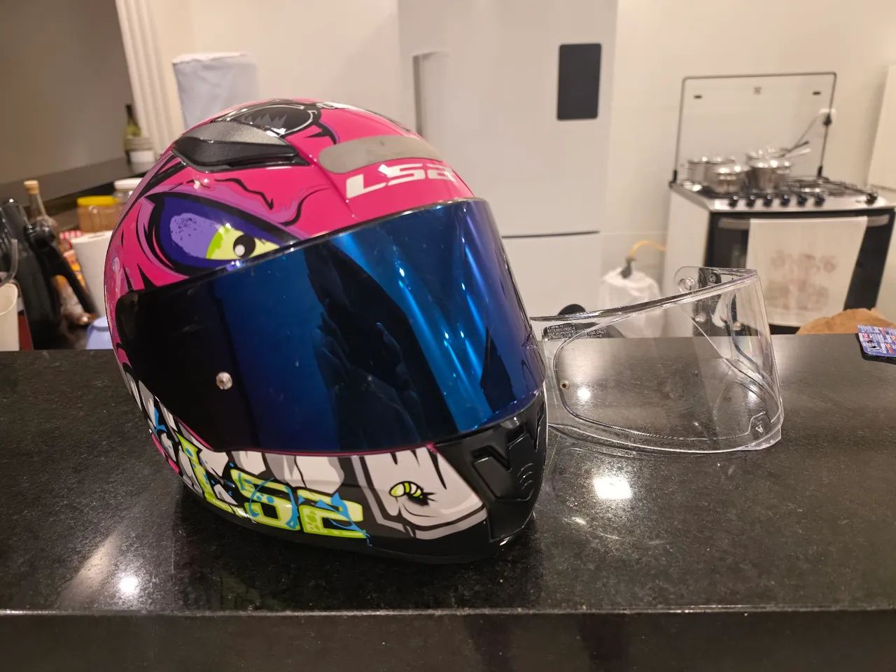 Capacete ls2 rapidfire tam 62 - Foto 4