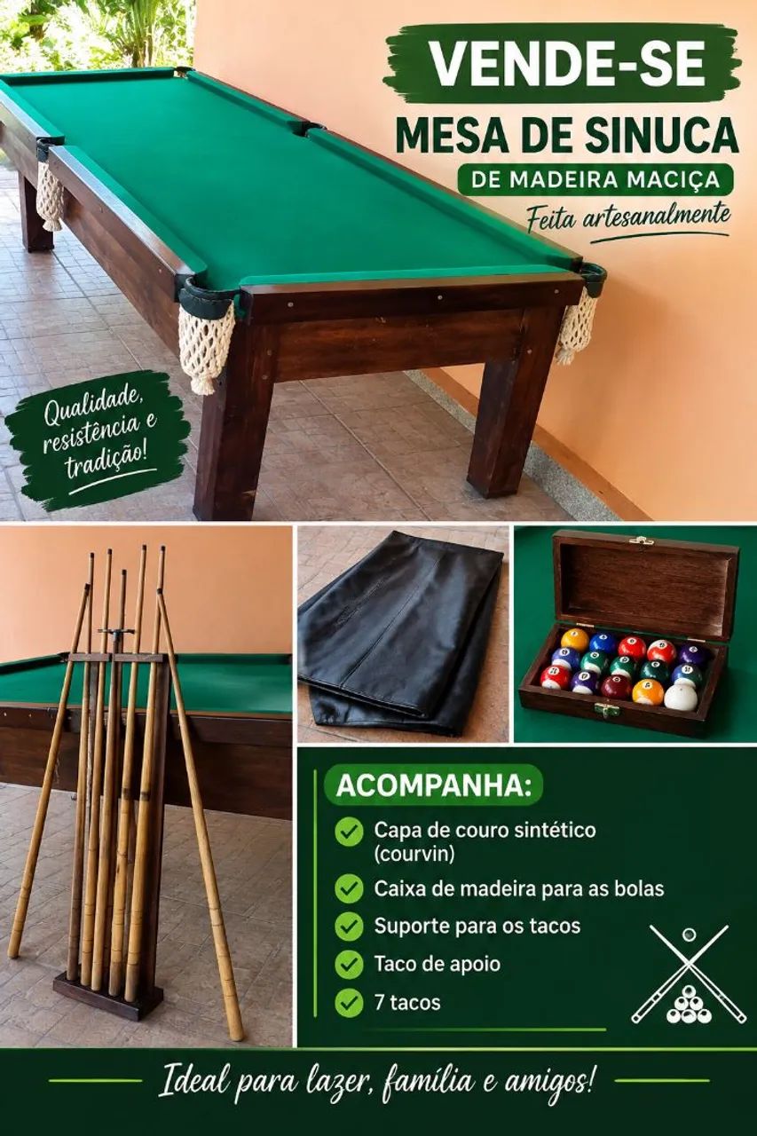 Vende-se sinuca 