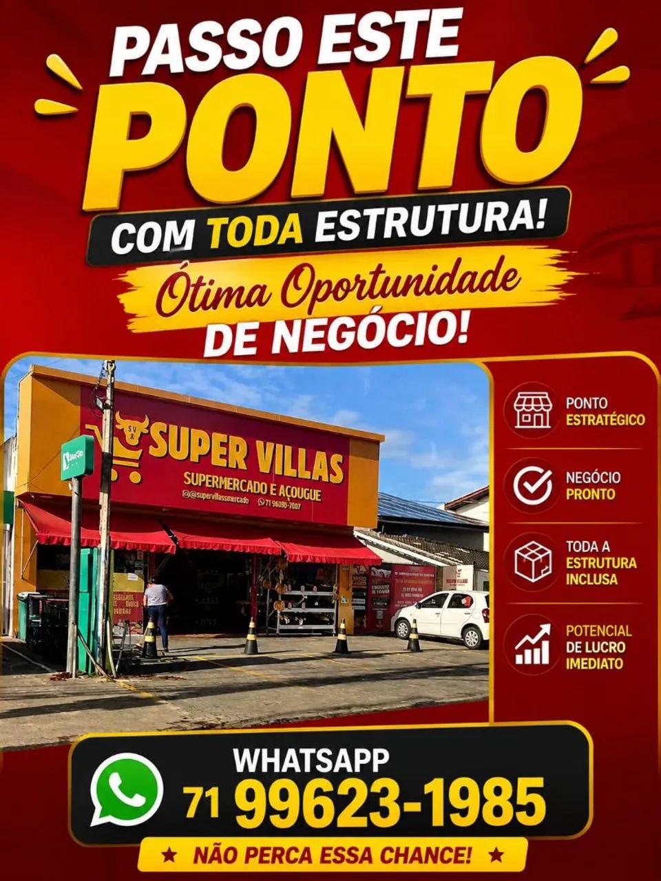 Passo Supermercado e açougue Villas do Atlântico 