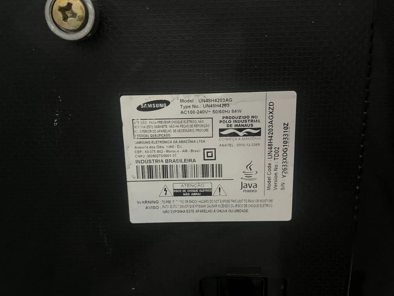 Tv Samsung 48 polegadas para retirar peças  - Foto 4