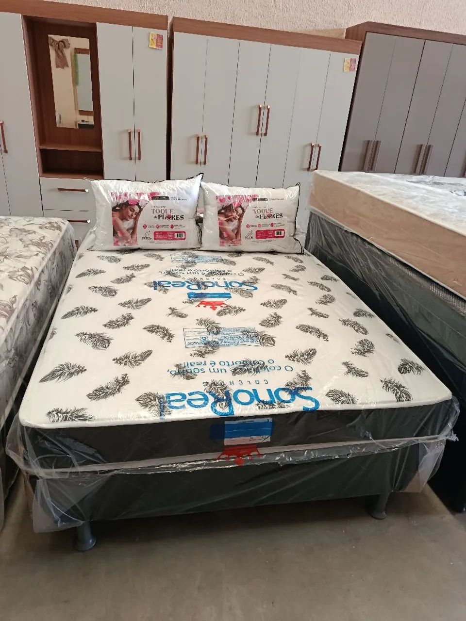Cama unibox casal molas ensacadas 