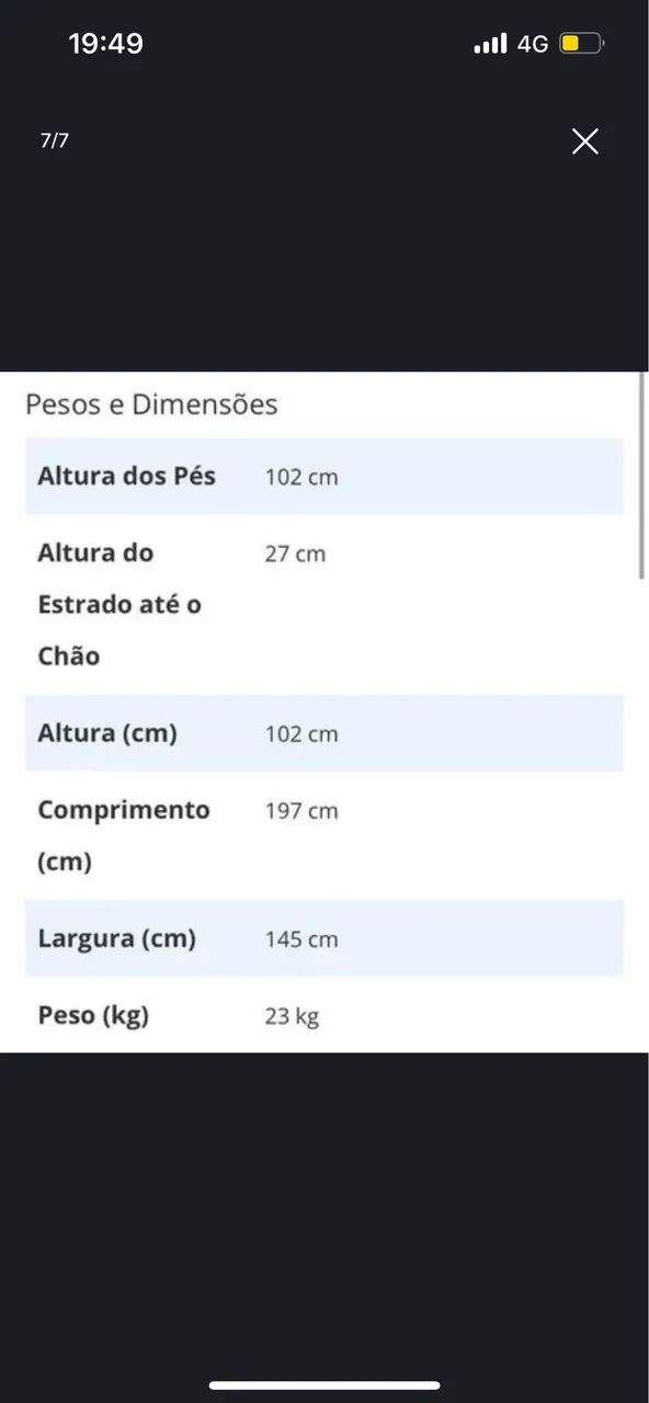 Cama Aramada Preta - Madeira Madeira - Foto 2