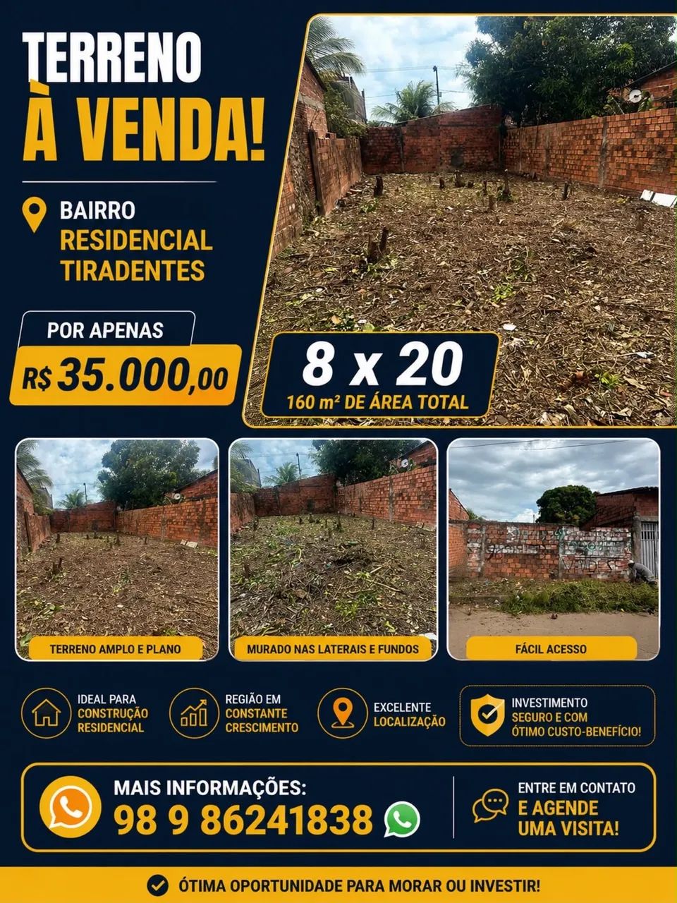 Vende-se terreno 