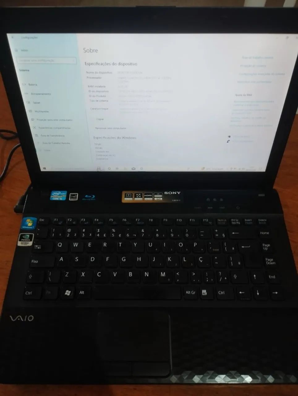 Notebook Sony Vaio i5