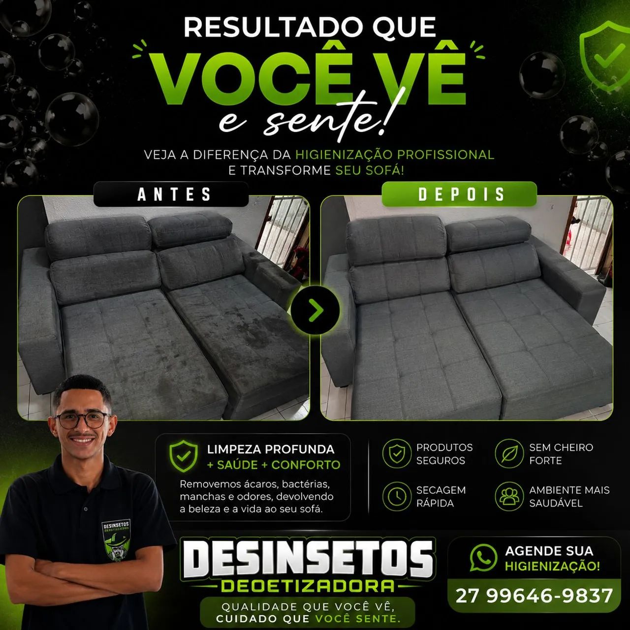 Higienização e Impermeabilização de Estofados - Foto 3