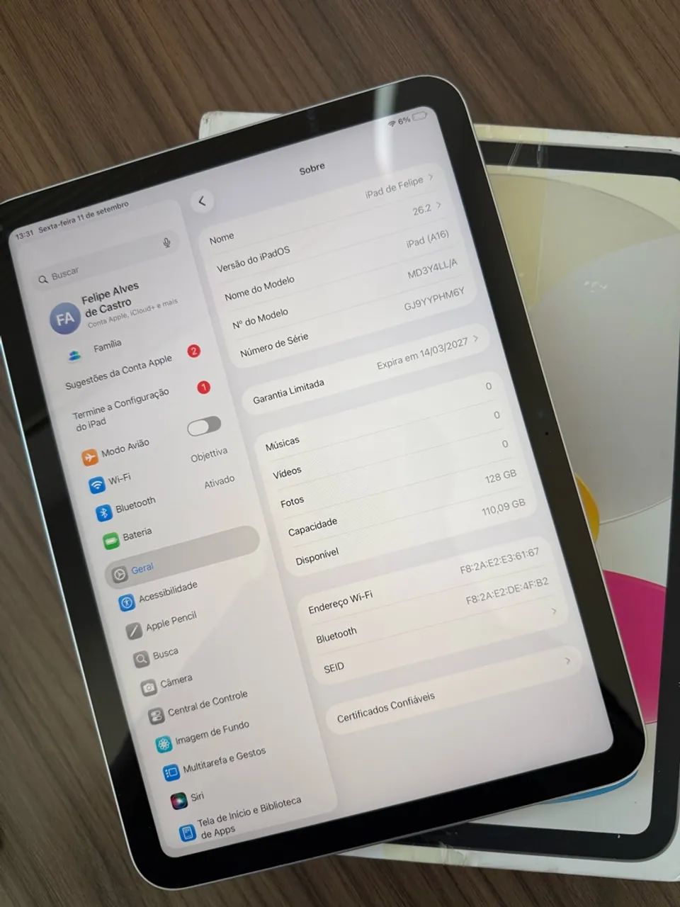 IPAD 11 (A16) 128GB - ACEITO OLX PAY - Foto 3
