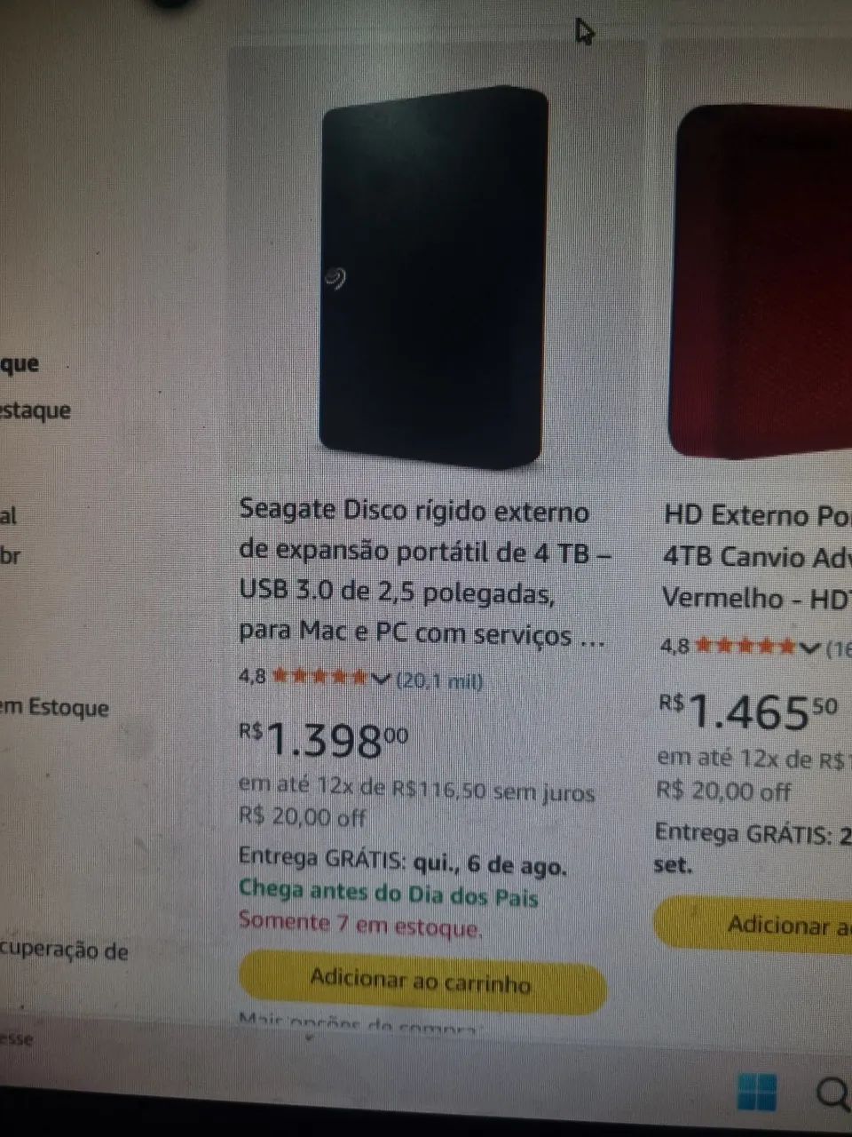 HD externo SEAGATE 4TB - Foto 4